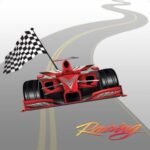 Racing Patterned Printed Zebra Blind