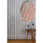 Double Macaroni Lurex Armure Plain Sheer Curtain - Image 2