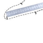 Fabric Vertical Blind Bottom Chain 89mm Black