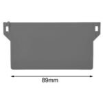 Fabric Vertical Blind 89mm Bottom Weight Grey