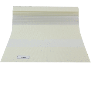 Light Cream Patterned ZA Series Zebra Roller Blind - Image 3