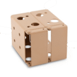 50mm Wooden Venetian Blind Milky Coffee Bracket