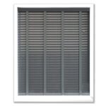 50 mm Anthracite Wooden Venetian Blind with Ladder Tapes