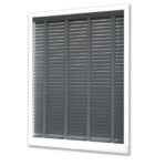 50 mm Anthracite Wooden Venetian Blind with Ladder Tapes - Image 2