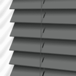 50 mm Anthracite Wooden Venetian Blind with Ladder Cords - Image 3