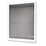 50 mm Light Grey Wooden Blind with Ladder Cords - Image 2