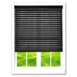 50 mm Dark Grey Wooden Venetian Blind with Ladder Cord