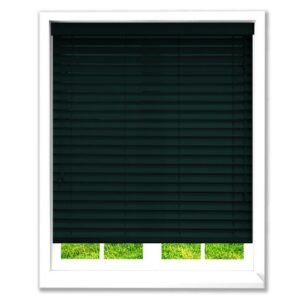 50 mm Petrol Blue Wooden Venetian Blind with Cord Ladder
