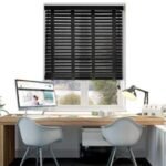 50 mm Lake Black Wooden Venetian Blind