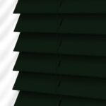 50 mm Anthracite Green Wooden Venetian Blind with Ladder Cords - Image 3