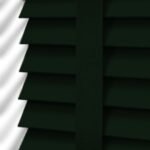 50 mm Anthracite Green Wooden Venetian Blind with Ladder Tapes - Image 3