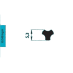 Vertical Blind Aluminum Triangular Tilt Rod - Image 2