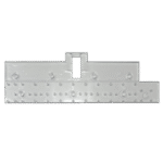 Sheer Vertical Blind Transparent Fabric Hanger Male