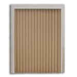 Milky Coffee Polyester Vertical Blind