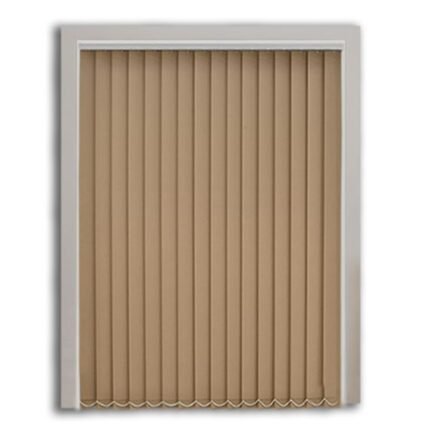Milky Coffee Polyester Vertical Blind