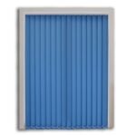 Blue Polyester Vertical Blind