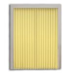 Dirty Yellow Polyester Vertical Blind