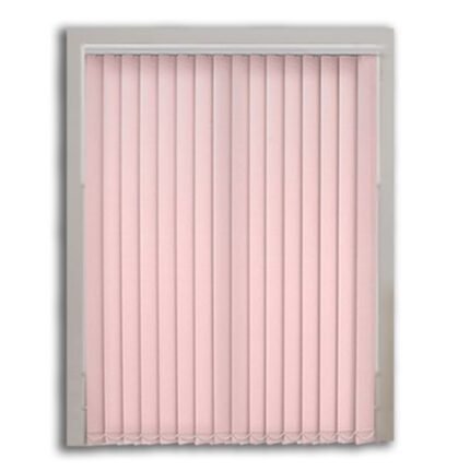 Dusty Pink Polyester Vertical Blind