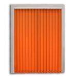 Sunset Orange Polyester Vertical Blind