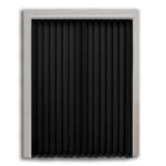 Midnight Black Polyester Vertical Blind