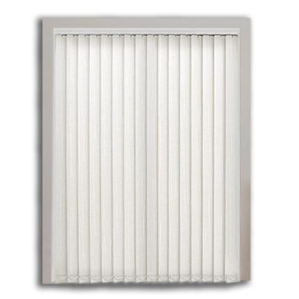 Off-White Linen Vertical Blind