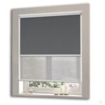 Smoke Grey Dual-System Sheer Roller Blind - Image 2