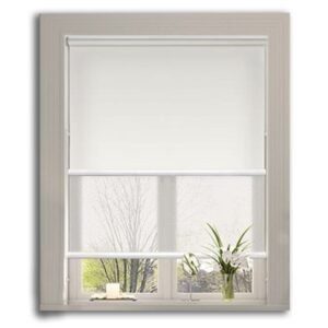 White Dual-System Sheer Roller Blind