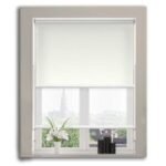 Off-White Dual-System Sheer Roller Blind