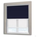Navy Blue Dual-System Roller Blind - Image 2