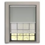 Light Grey Dual-System Sheer Roller Blind