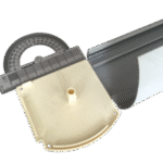 Closed-Box Blind Large Cream Square End Cap (Right Side) - Image 3