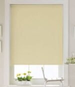 Cream Blackout (Light-Blocking) Roller Blind