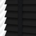 50 mm Midnight Black TruWood Wooden Venetian Blind Ribbon Ladder - Image 3