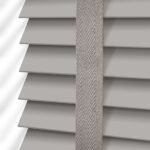 50 mm Light Grey Wooden Blind with Ladder Tapes - Image 3