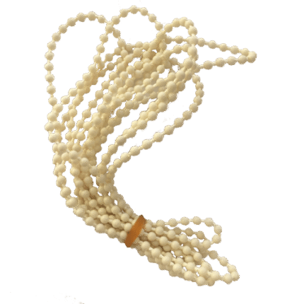 Plastic Cream Endless Chain 150 cm