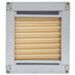 Beige Framed Pleated Blind - Image 2