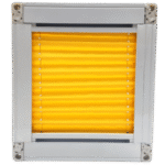 Yellow Framed Pleated Blind - Image 2