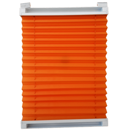Orange Pleated Blind