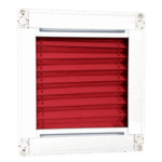 Red Pleated Blind
