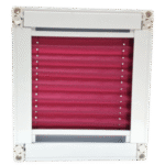 Plum Framed Pleated Blind - Image 2
