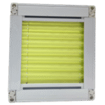 Green Framed Pleated Blind - Image 2