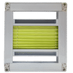 Green Framed Pleated Blind - Image 3