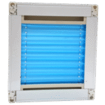 Blue Framed Pleated Blind - Image 2
