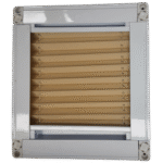 Brown Framed Pleated Blind