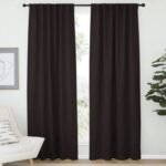Dark Brown Rustic Curtain