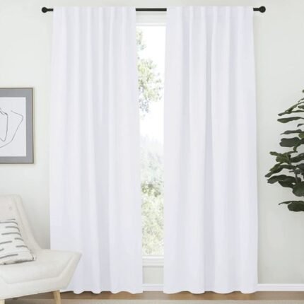 White Rustic Curtain