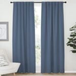 Stone Blue Rustic Curtain