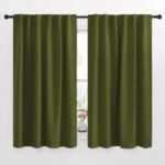 Olive Green Rustic Curtain - Image 2