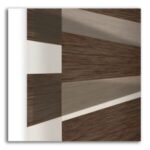 Brown Plain Printed Zebra Roller Blind - Image 3