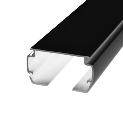 Vertical Blind Aluminum Low Headrail Black